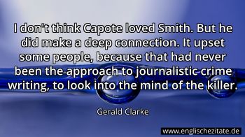 Englisches Zitat von Gerald Clarke als Bild
