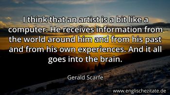 Englisches Zitat von Gerald Scarfe als Bild