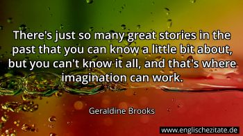Englisches Zitat von Geraldine Brooks als Bild