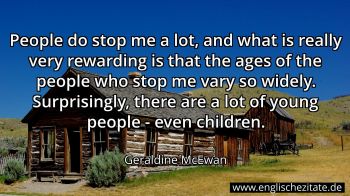 Englisches Zitat von Geraldine McEwan als Bild