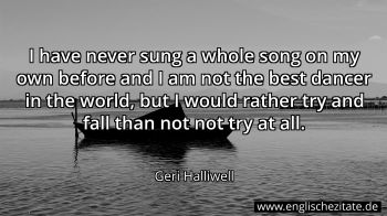 Englisches Zitat von Geri Halliwell als Bild