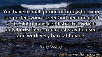 Englisches Zitat von Gerry Cooney als Bild
