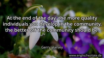 Englisches Zitat von Gerry Harvey als Bild