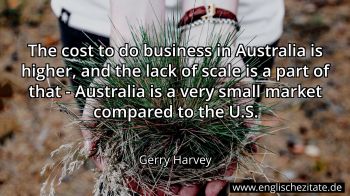 Englisches Zitat von Gerry Harvey als Bild