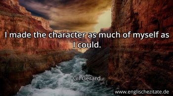 Englisches Zitat von Gil Gerard als Bild