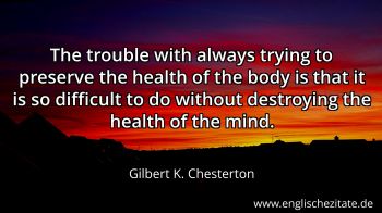 Englisches Zitat von Gilbert K. Chesterton als Bild