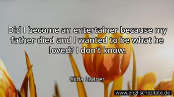 Englisches Zitat von Gilda Radner als Bild