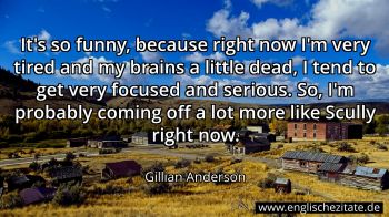 Englisches Zitat von Gillian Anderson als Bild