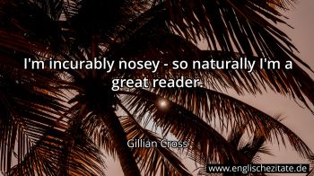 Englisches Zitat von Gillian Cross als Bild