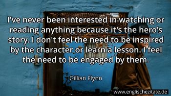 Englisches Zitat von Gillian Flynn als Bild