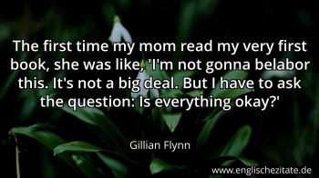 Englisches Zitat von Gillian Flynn als Bild