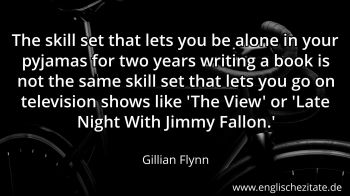 Englisches Zitat von Gillian Flynn als Bild