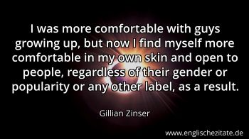 Englisches Zitat von Gillian Zinser als Bild