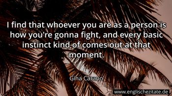 Englisches Zitat von Gina Carano als Bild