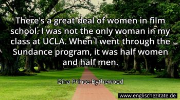 Englisches Zitat von Gina Prince-Bythewood als Bild
