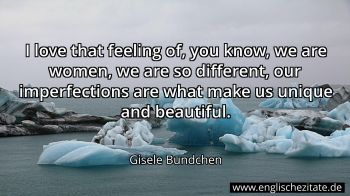Englisches Zitat von Gisele Bundchen als Bild