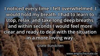 Englisches Zitat von Gisele Bundchen als Bild
