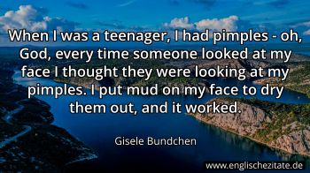 Englisches Zitat von Gisele Bundchen als Bild