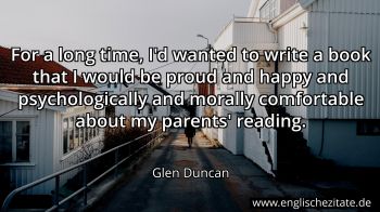 Englisches Zitat von Glen Duncan als Bild
