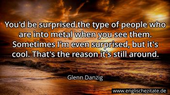 Englisches Zitat von Glenn Danzig als Bild