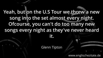 Englisches Zitat von Glenn Tipton als Bild