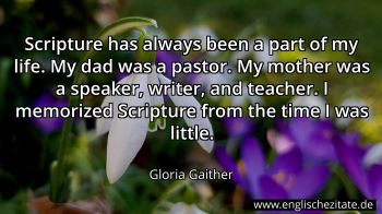 Englisches Zitat von Gloria Gaither als Bild