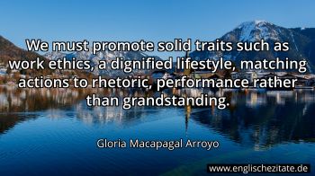 Englisches Zitat von Gloria Macapagal Arroyo als Bild