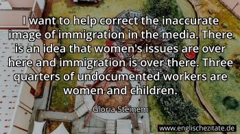 Englisches Zitat von Gloria Steinem als Bild