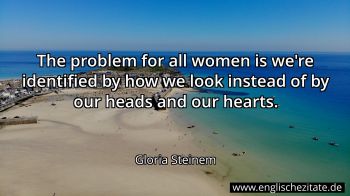 Englisches Zitat von Gloria Steinem als Bild