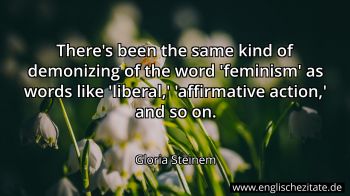 Englisches Zitat von Gloria Steinem als Bild