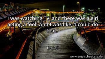 Englisches Zitat von GloZell als Bild