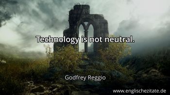 Englisches Zitat von Godfrey Reggio als Bild