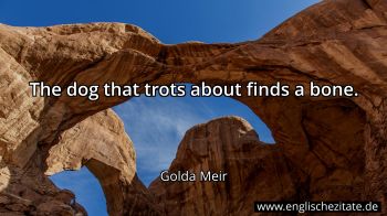 Englisches Zitat von Golda Meir als Bild