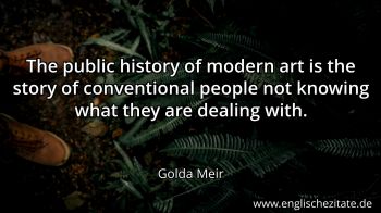Englisches Zitat von Golda Meir als Bild