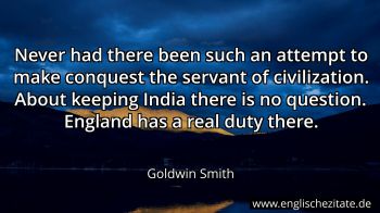 Englisches Zitat von Goldwin Smith als Bild