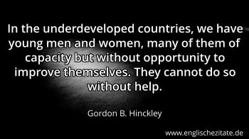 Englisches Zitat von Gordon B. Hinckley als Bild