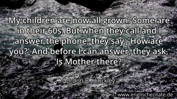 Englisches Zitat von Gordon B. Hinckley als Bild