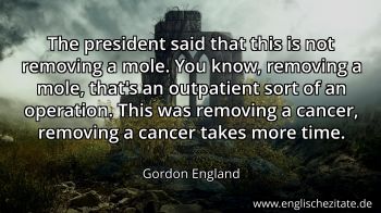 Englisches Zitat von Gordon England als Bild