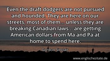 Englisches Zitat von Gordon Sinclair als Bild