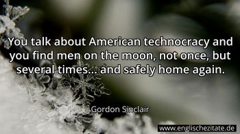 Englisches Zitat von Gordon Sinclair als Bild