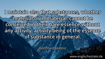 Englisches Zitat von Gottfried Leibniz als Bild