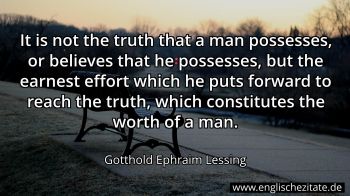 Englisches Zitat von Gotthold Ephraim Lessing als Bild