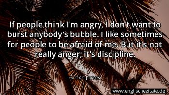 Englisches Zitat von Grace Jones als Bild
