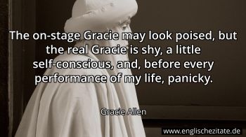 Englisches Zitat von Gracie Allen als Bild