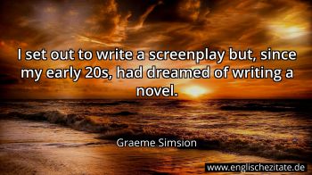 Englisches Zitat von Graeme Simsion als Bild