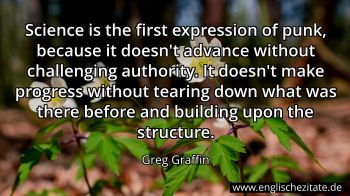 Englisches Zitat von Greg Graffin als Bild