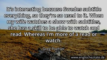 Englisches Zitat von Greg Poehler als Bild