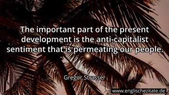 Englisches Zitat von Gregor Strasser als Bild
