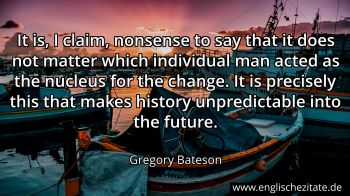 Englisches Zitat von Gregory Bateson als Bild