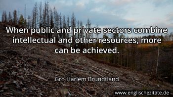 Englisches Zitat von Gro Harlem Brundtland als Bild